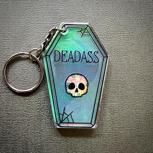 Creepy Cute Iridescent Coffin Shaped Keychains – Mood, Deadass, Memento Mori - Etsy