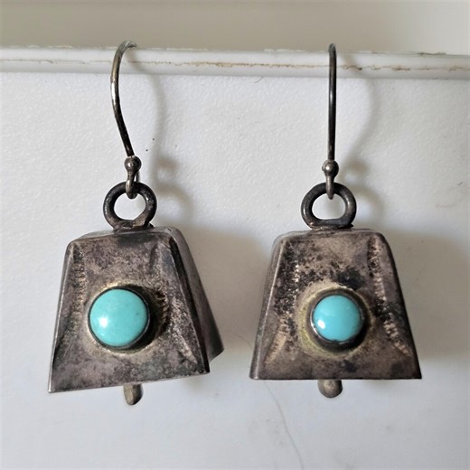1940s Bell Native Earrings Old Pawn JE 610 - Etsy