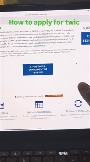 Zyaire Nips | How to apply for a twic card! Watch the video #twiccard #courier #instagramreels #fbreelsfypシ゚viralvideo #courierservice | Instagram