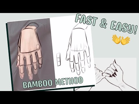 STOP STRUGGLING! How to draw hands FAST & EASY | Bamboo Method 👐🎋