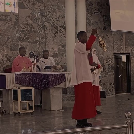 Our altar servers Vs yours 🥰 #gaudetesunday #minicelebrity #liturgy #sokoto #catholic