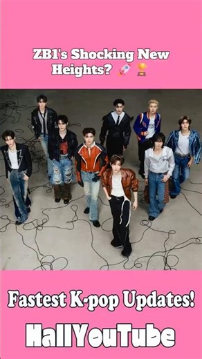 ZB1's Shocking New Heights? 🚀🏆#shorts #Korean_Wave #Hallyu #Kpop_news