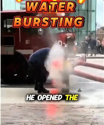 FIRE HYDRANT BOOM 💥 🔥 #firefighter #fails #viral