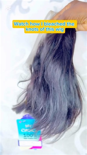 How to bleach knots on your frontal or closure wig