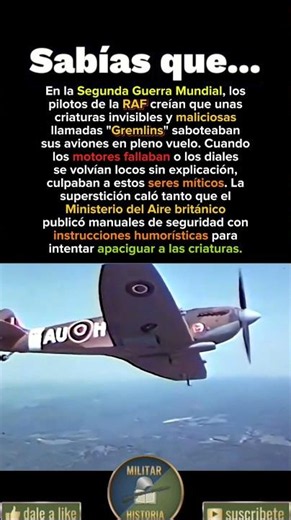 El mito militar de los Gremlins en la Segunda Guerra Mundial 🪖✈️👹