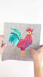 Chicken Family Quilt Block Pattern: Modern Patchwork (PDF Download) - Etsy
