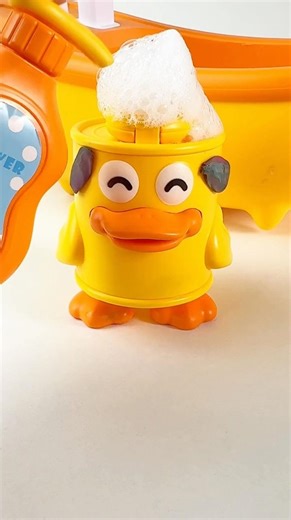 Cute Duck Bath Time #ytshorts #cute #satisfying #relaxing