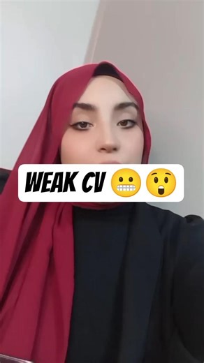 What does a weak CV look like? 👀🙄