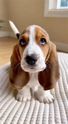 Basset Hound Puppy’s Happy Bark & Head Tilt Will Melt You 🐶💛 #bassethoundpuppy #bassethound