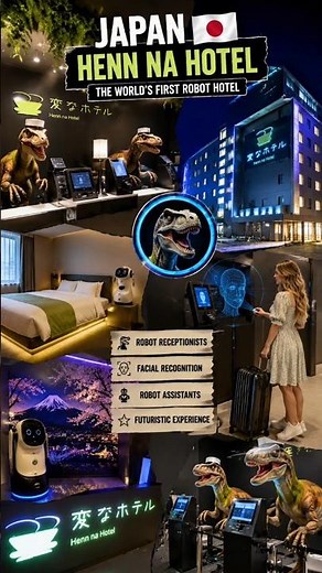 The World's First Robot Hotel Is INSANE! 🤖🇯🇵 #shorts #japan #tokyo #travel #OctaRoyal