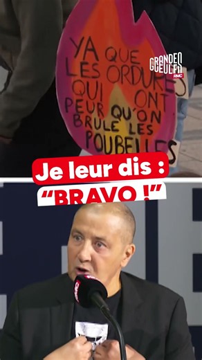 "On devrait tous être dans la rue ! Je leur dis bravo aux gamins !"