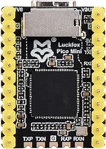 Waveshare Luckfox Pico Mini RV1103 Linux Micro Development Board, Integrates ARM Cortex-A7/RISC-V MCU/NPU/ISP Processors Without Flash, with Pre-soldered Header