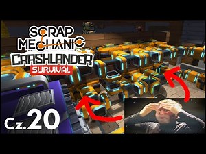 Tęgie rozkminy przy automatycznym sortowaniu rzeczy - Scrap Mechanic Crashlander cz.20