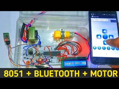 8051 Bluetooth Motor Speed Control: Full Project & Code 