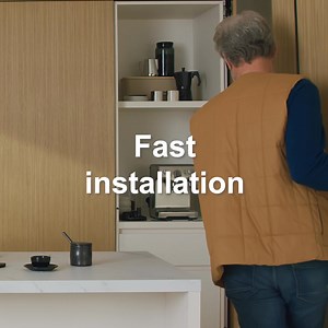 Space becomes concept – and the kitchen becomes a statement It reveals its functions when needed – and its beauty when calm returns. With pivot and folding sliding hardware, you can design kitchens that harmoniously combine space, design, and function. Discover now how flexible living can be. | Hawa Sliding Solutions