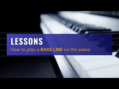How to Play a Bass Line on the Piano