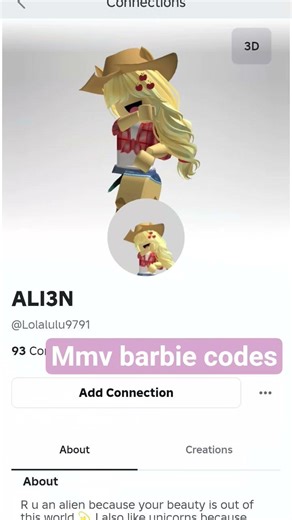 this is mmv barbie codes for you #roblox #barbie codes♡