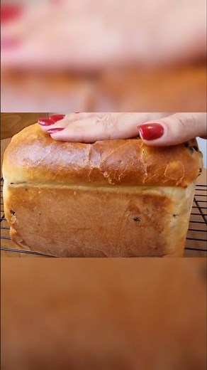 Soft & Fluffy Raisin Bread in 15s 🍞 Easy Homemade Magic!