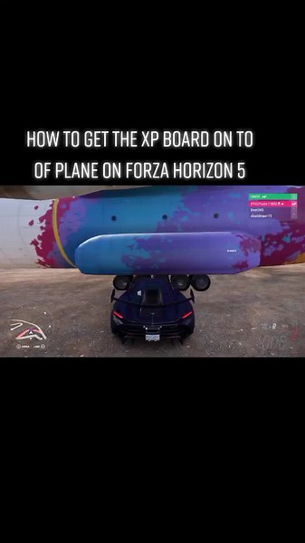 How to Get XP Board on Top of Plane in Forza Horizon 5