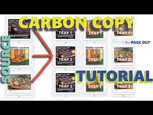 How to print a carbon copy of a pdf page by page (3 copies in this example)