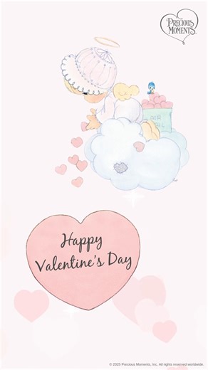 Sending you much love this Valentine’s Day! 💟 May your day be filled with love, laughter, and sweet moments to cherish forever. Just like Cupid’s arrow, may kindness and joy find their way straight to your heart. Thank you for sharing the gift of love with Precious Moments. #PreciousMoments #LifesPreciousMoments #ValentinesDay #ValentinesDay2025 | Precious Moments