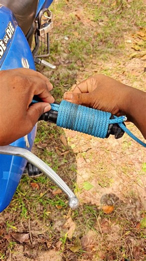 Smart Bike Handle Grip Hack Rope Wrap for Better Control & Comfort ✅💯 #shorts #lifehack #viral