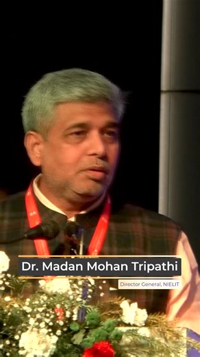 #NIELIT is working to take engineering education to the next level with the slogan ‘Move from Project to Product’. Our focus is on encouraging students to think beyond projects and work towards developing real-world products,” said Dr. M. M. Tripathi, DG, NIELIT. #nicedt2023 #nielitconference #SkillingIndia Ministry of Electronics & Information Technology, Government of India Ashwini Vaishnaw Jitin Prasada MyGovIndia Digital India Skill India Madan Tripathi | National Institute of Electronics an
