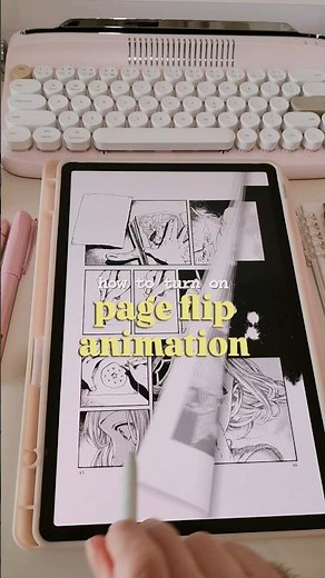 TURN Your Tablet into a KINDLE 🧸🤍 How to Turn on Page Flip Animation!