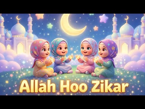 Allah Hoo Zikr for Kids | Subhanallah Alhamdulillah | Islamic Cartoon Nasheed | Hidaya Kids English