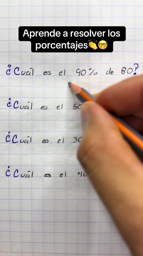 Aprende a resolver porcentajes!🤓✅ #matemáticas #razonamientomatematico #trucomatematico #matematica #razonamientologico #mathematics #aprendeentitktok #RetoMatematico