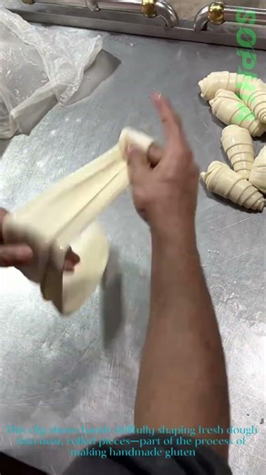 Handmade Gluten Dough: Watch This Quick, Skillful Prep Process!