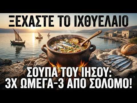 Ξεχάστε το ιχθυέλαιο. Η σούπα του Ιησού έχει 3πλάσια ωμέγα-3 από τον σολομό — η αυθεντική συνταγή.