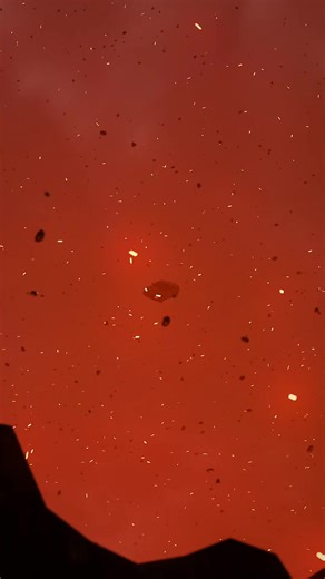 Audi in volcano 🌋🤯 #caredit #trend #blender #fyp #volcano