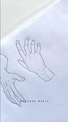#pov : the teacher ask you to draw a Hand 🖐🏻 #shorts #art #drawing #artist #trending #viral #fyp