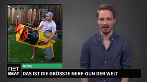 Wie zerstörerisch ist die größte NERF-Gun der Welt? Kevin Klose kennt die Antwort: | joiz Germany