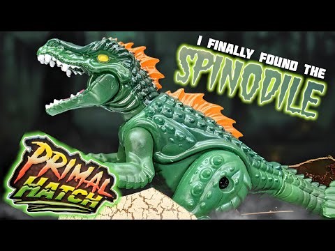 It exists! I FINALLY found the Primal Hatch SPINODILE!!! Spinosaurus/Crocodile hybrid!