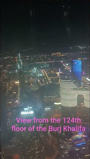 View from the 124 th floor of the Burj khalifa #dubai