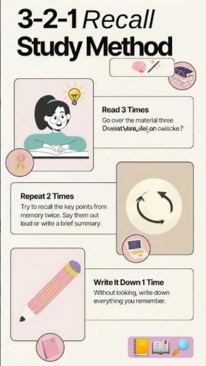 3 Best Study method 🔎📖 TechniquesStudyTips | Study Motivation |#studytips #studyhacks #productivity