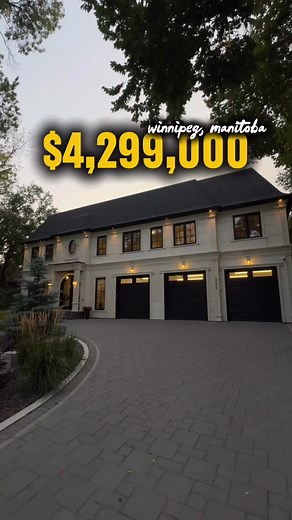58K views · 344 reactions | Come check out what a $4,299,000 luxury home looks like in Winnipeg Manitoba朗 Would you live here?樂 LA: Matthew Blumberg - Monopoly Realty Dawson Alexander & Sara Buffie - Real Broker Interested in this home? Send us a DM! #winnipeg #winnipegrealestate #dreamhome #housetour #luxuryhomes #manitoba #yyc #luxury | Dawson Alexander | Facebook