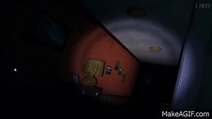 Five Nights at Freddy's 4 Nightmare Foxy Jumpscare (FNAF4) on Make a GIF