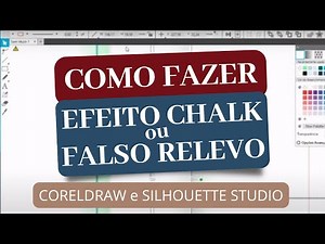 Como Fazer EFEITO CHALK no Corel Draw e Silhouette Studio