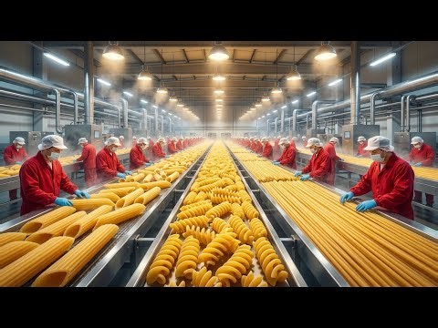 Inside a Modern Pasta Factory | From Dough to Perfect Pasta