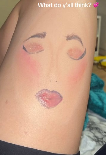 Creative Makeup Tutorial: Full Face on My Leg