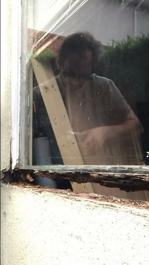 Refurbishing a rotted window frame #woodworking #diy #construction