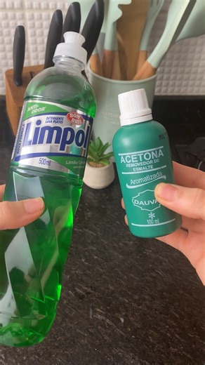 Just add ACETONE to the DETERGENT and you'll have a wonderful mixture! | Learn to cook