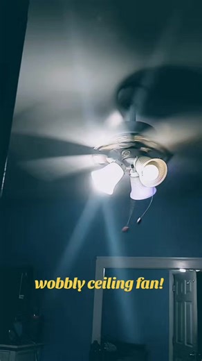 very wobbly ceiling fan #ceilingfan