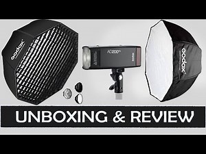 Godox SB-GUE80 80cm / 32 Inch Portable Octagon Honeycomb Grid Umbrella Speedlite Softbox with Mount