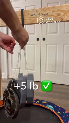 2 Walls vs 6 Walls — 3D Printed Hook Strength Test