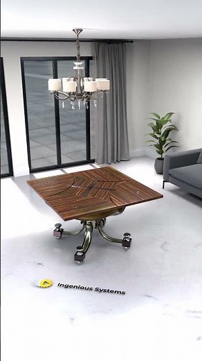 Watch It Transform From Round to Square | Convertible Table Design