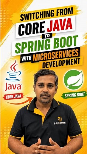Core Java to Spring Boot with Microservices | Weekend Batch for IT Professionals | Payilagam